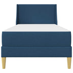 Estructura de cama con colchón Azul 80x 200 cm Poliéster