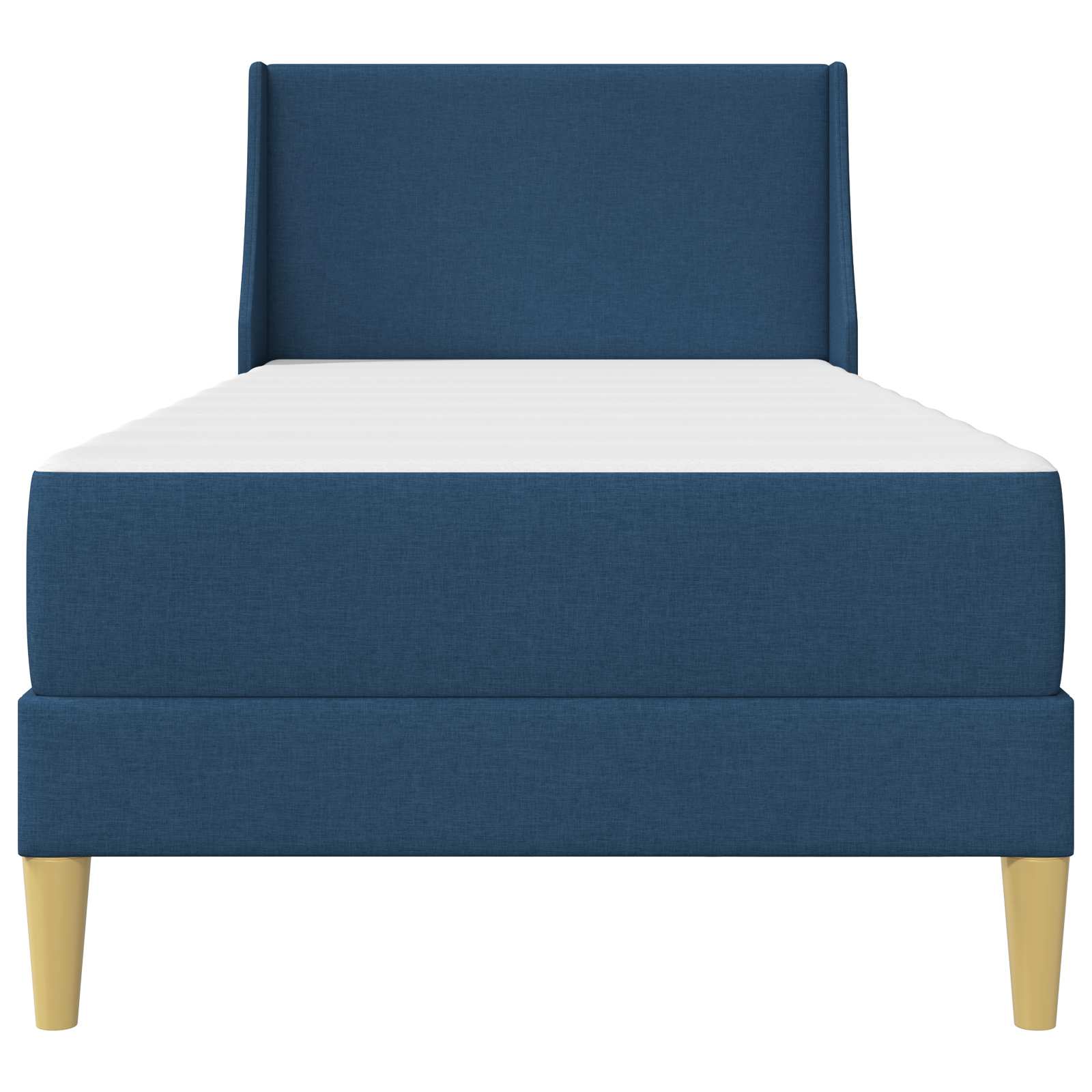 Estructura de cama con colchón Azul 80x 200 cm Poliéster