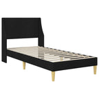 Estructura de cama con colchón Negro 90 x 190 cm Poliéster