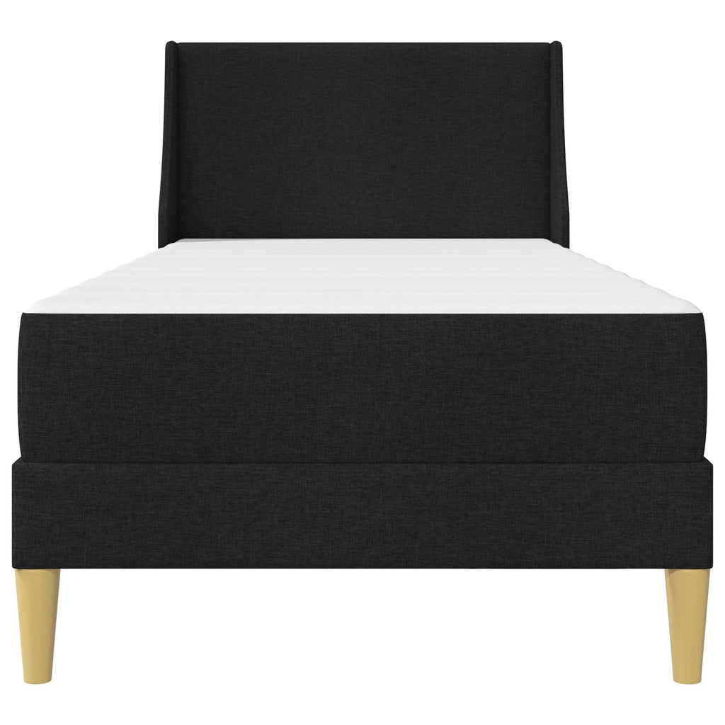Estructura de cama con colchón Negro 90 x 190 cm Poliéster