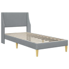 Estructura de cama con colchón Gris Claro 90 x 200 cm Poliéster
