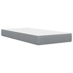 Estructura de cama con colchón Gris Claro 90 x 200 cm Poliéster