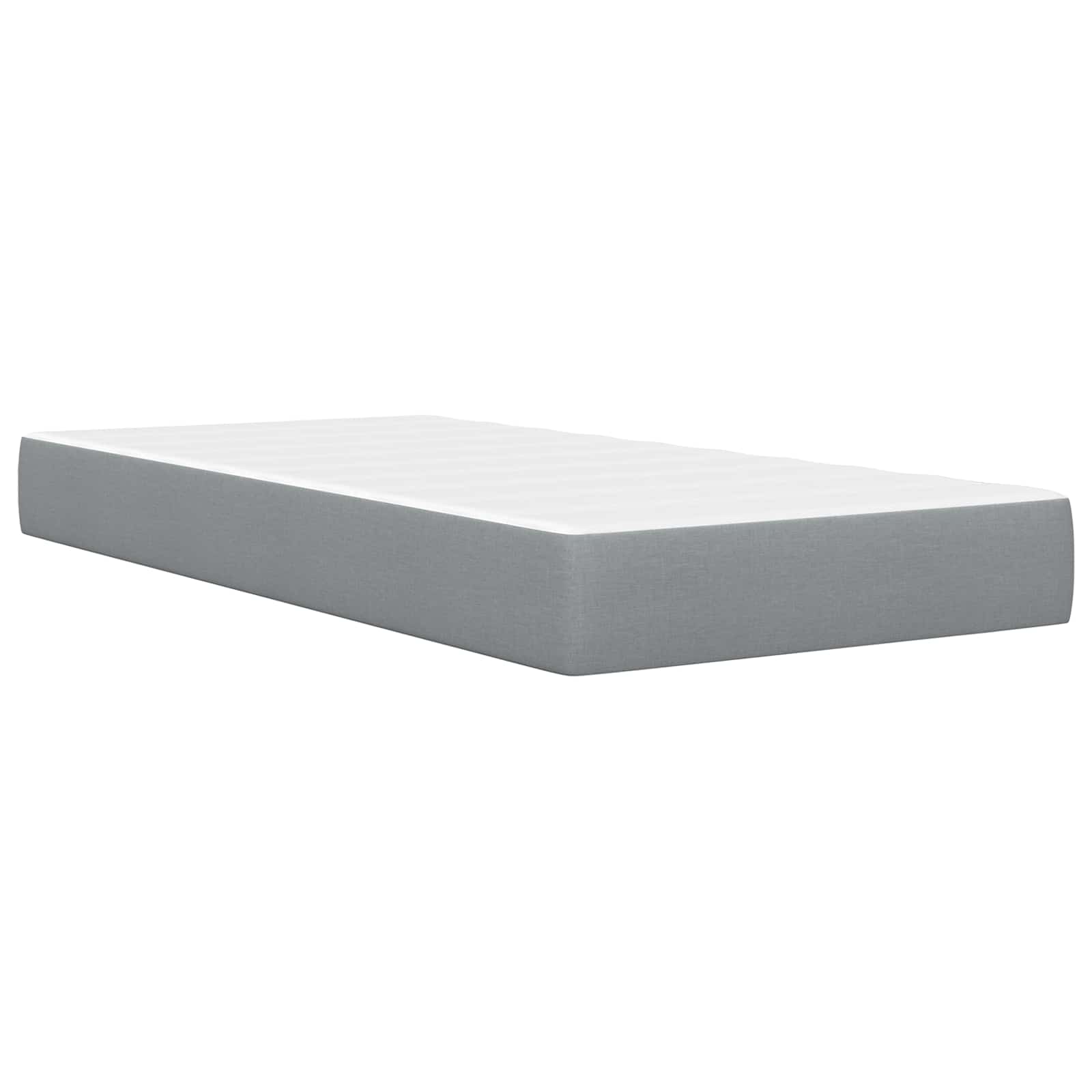Estructura de cama con colchón Gris Claro 90 x 200 cm Poliéster