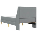 Estructura de cama con colchón Gris Claro 90 x 200 cm Poliéster