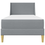 Estructura de cama con colchón Gris Claro 90 x 200 cm Poliéster