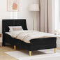 Estrutura de Cama com Colchão Preto 90 x 200 cm Poliéster