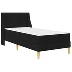 Estructura de cama con colchón Negro 90 x 200 cm Poliéster