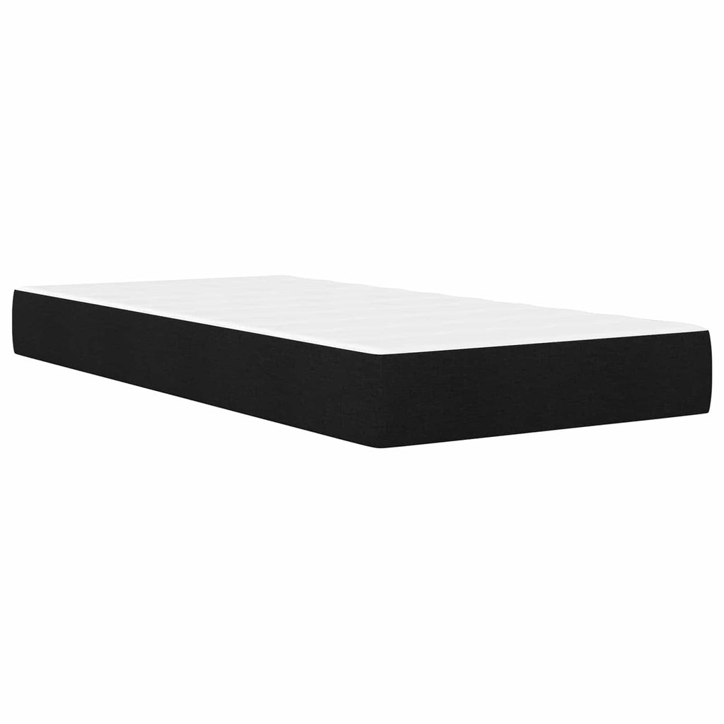 Estructura de cama con colchón Negro 90 x 200 cm Poliéster