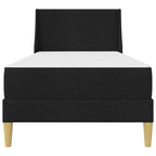 Estructura de cama con colchón Negro 90 x 200 cm Poliéster