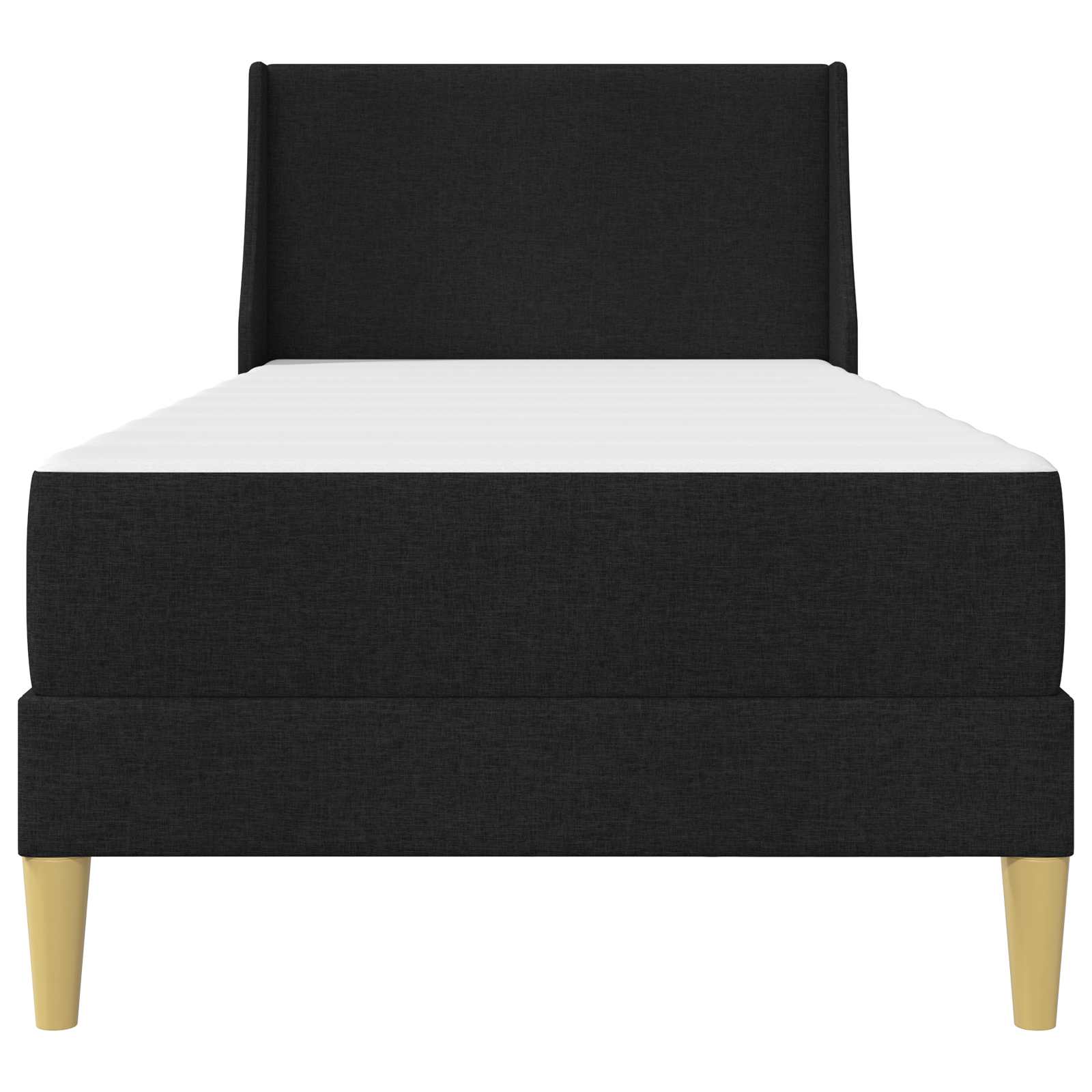 Estructura de cama con colchón Negro 90 x 200 cm Poliéster