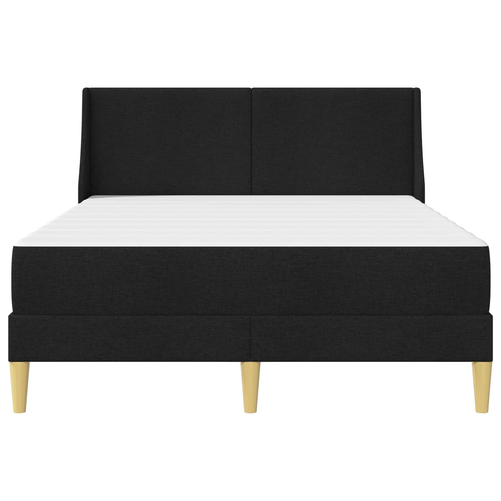 Estructura de cama con colchón Negro 120 x 190 cm Poliéster