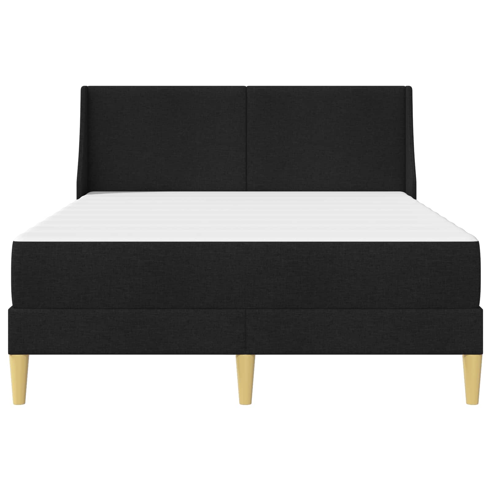 Estructura de cama con colchón Negro 120 x 190 cm Poliéster