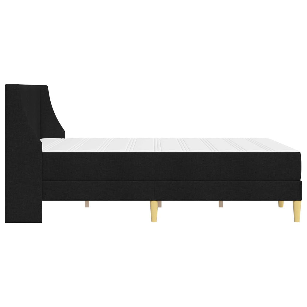 Estructura de cama con colchón Negro 120 x 190 cm Poliéster