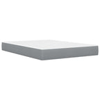 Estructura de cama con colchón Gris Claro 140 x 200 cm