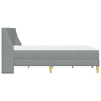 Estructura de cama con colchón Gris Claro 140 x 200 cm