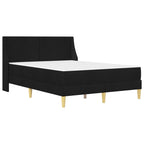 Estructura de cama con colchón Negro 160 x 200 cm Poliéster