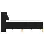 Estructura de cama con colchón Negro 160 x 200 cm Poliéster