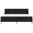 Estructura de cama con colchón Negro 180 x 200 cm Poliéster