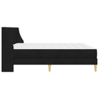 Estructura de cama con colchón Negro 180 x 200 cm Poliéster