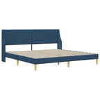 Estructura de cama con colchón Azul 180 x 200 cm Poliéster