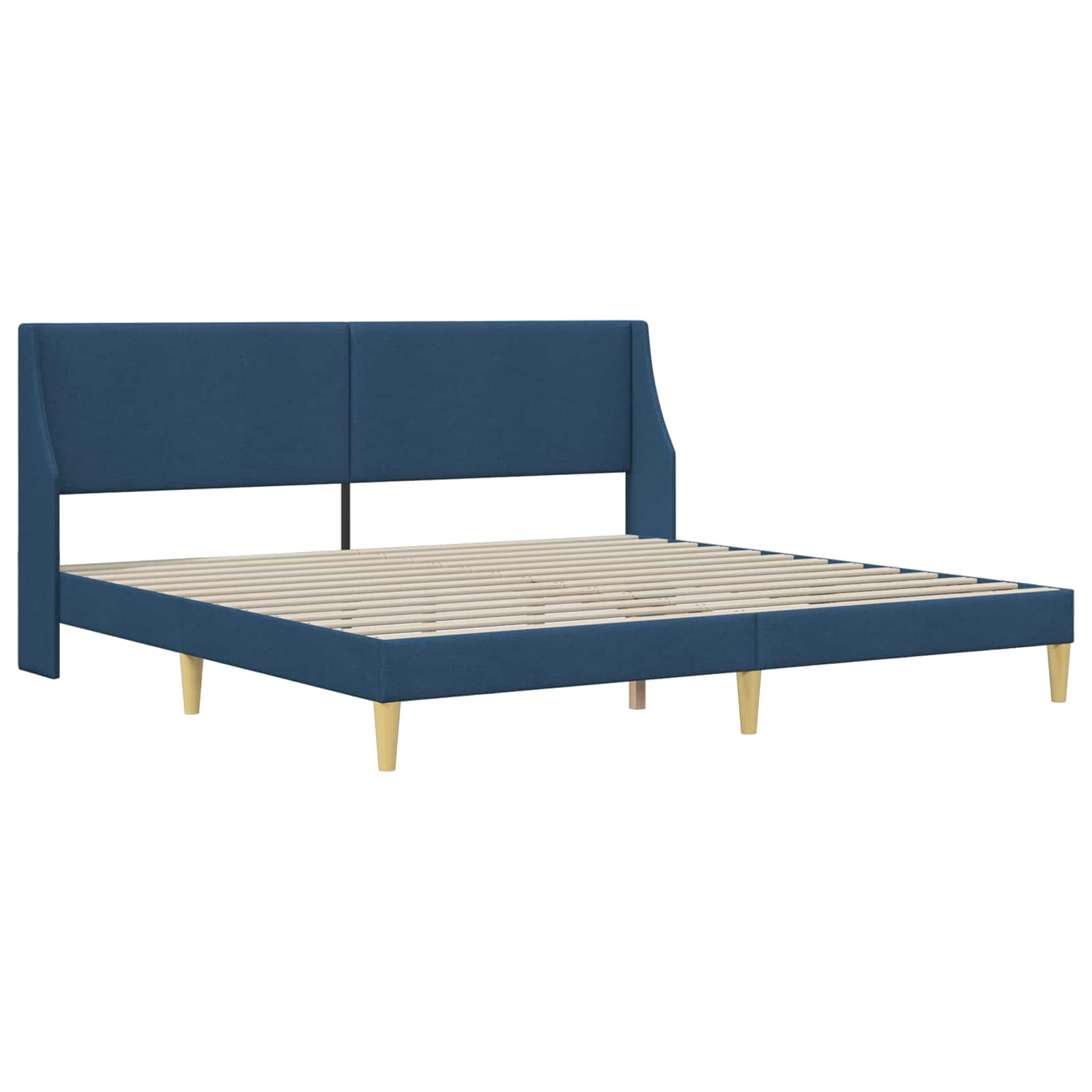 Estructura de cama con colchón Azul 180 x 200 cm Poliéster