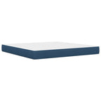 Estructura de cama con colchón Azul 180 x 200 cm Poliéster