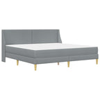 Estructura de cama con colchón Gris Claro 200 x 200 cm