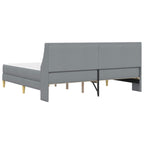 Estructura de cama con colchón Gris Claro 200 x 200 cm