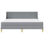 Estructura de cama con colchón Gris Claro 200 x 200 cm