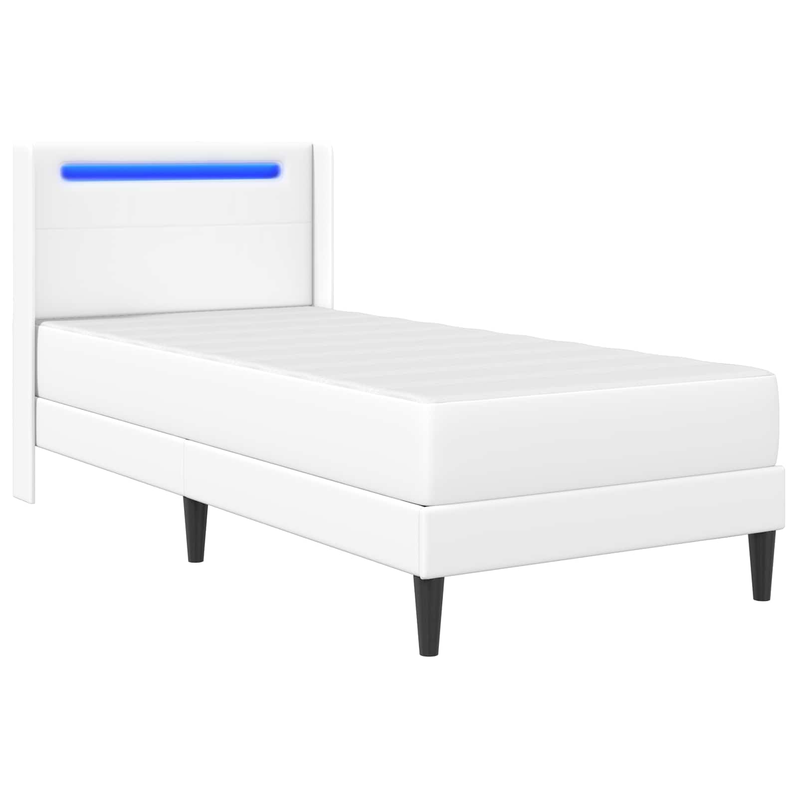 Estructura de cama con colchón Blanco 100 x 200 cm