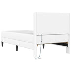 Estructura de cama con colchón Blanco 100 x 200 cm