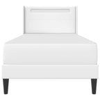 Estructura de cama con colchón Blanco 100 x 200 cm