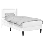 Estructura de cama con colchón Blanco 100 x 200 cm