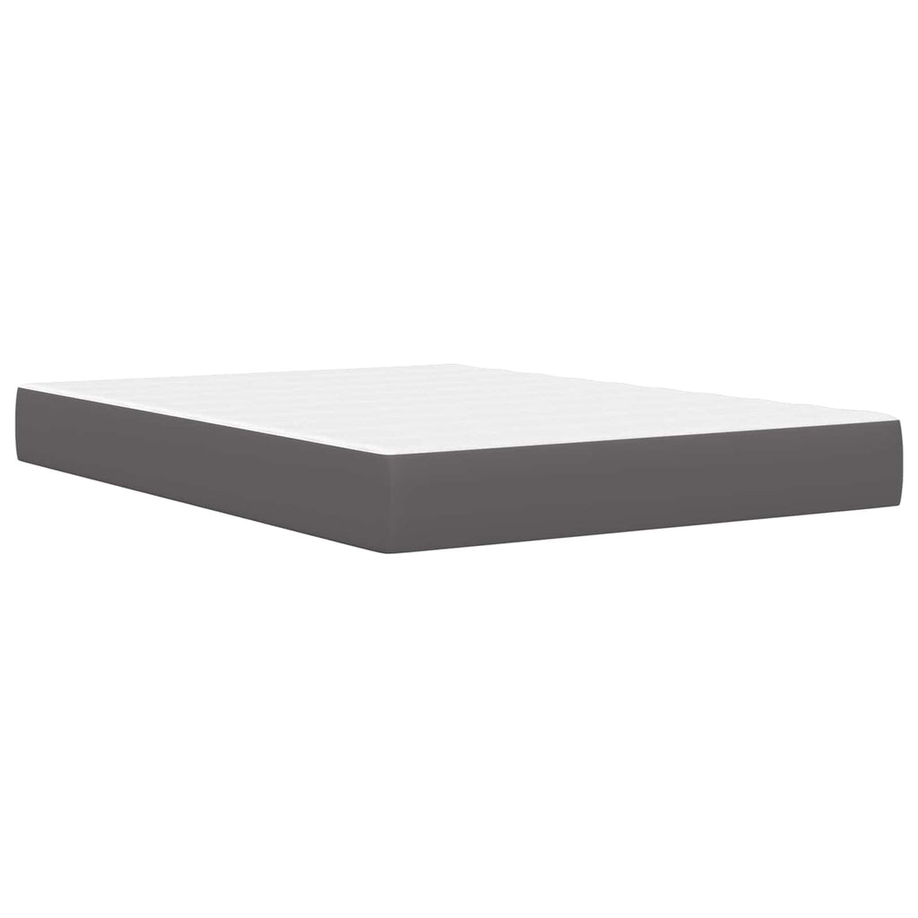 Estructura de cama con colchón Gris 120 x 190 cm