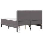 Estructura de cama con colchón Gris 120 x 190 cm