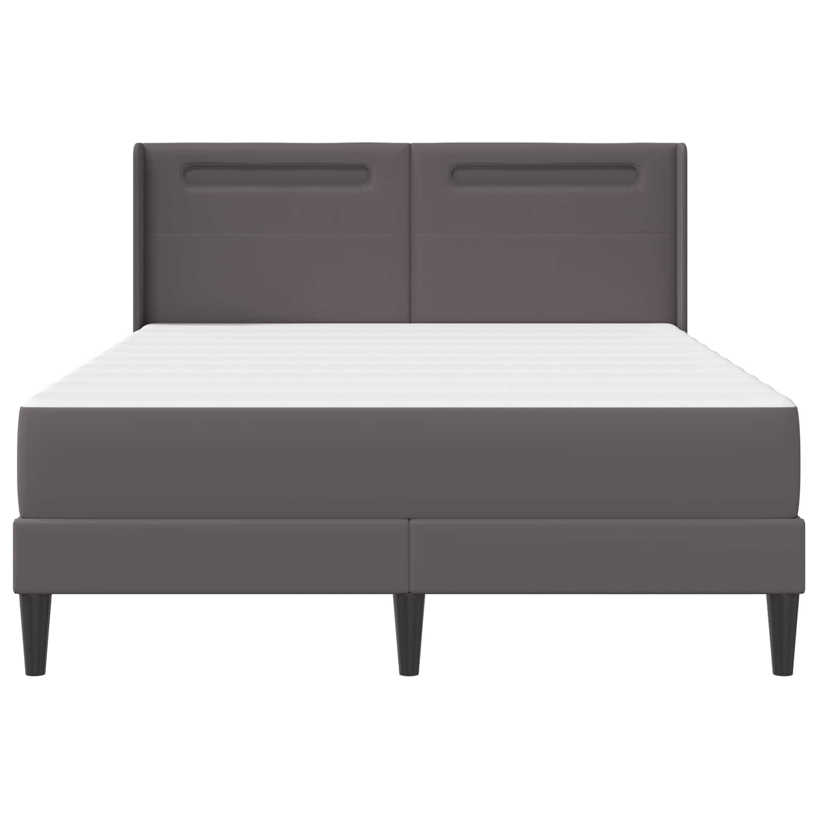 Estructura de cama con colchón Gris 120 x 190 cm