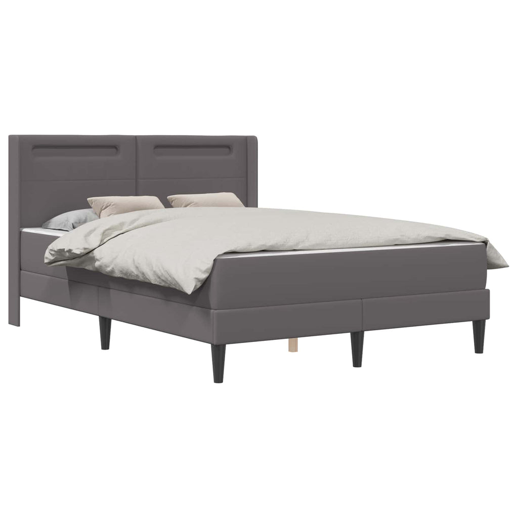 Estructura de cama con colchón Gris 120 x 190 cm