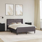 Estrutura de cama com colchão Cinzento 120 x 200 cm