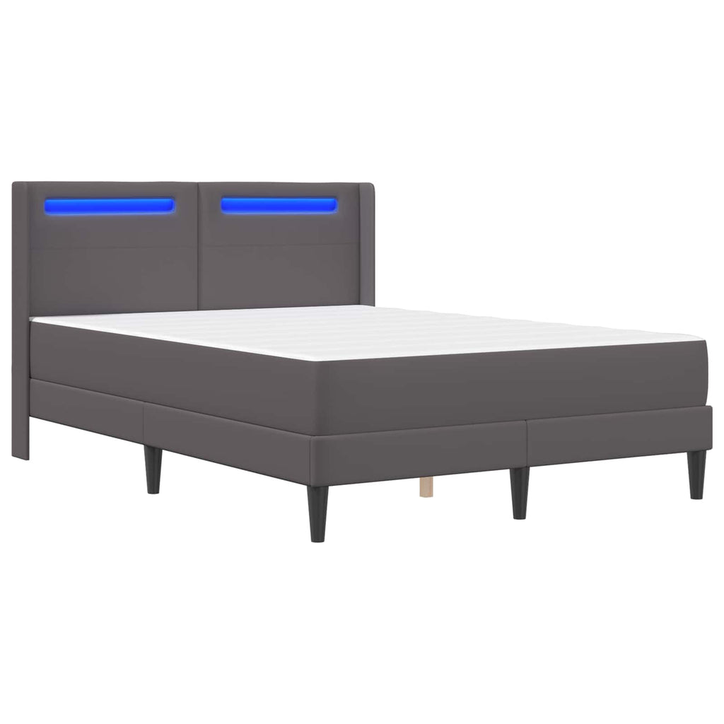 Estructura de cama con colchón Gris 120 x 200 cm
