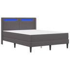 Estructura de cama con colchón Gris 120 x 200 cm