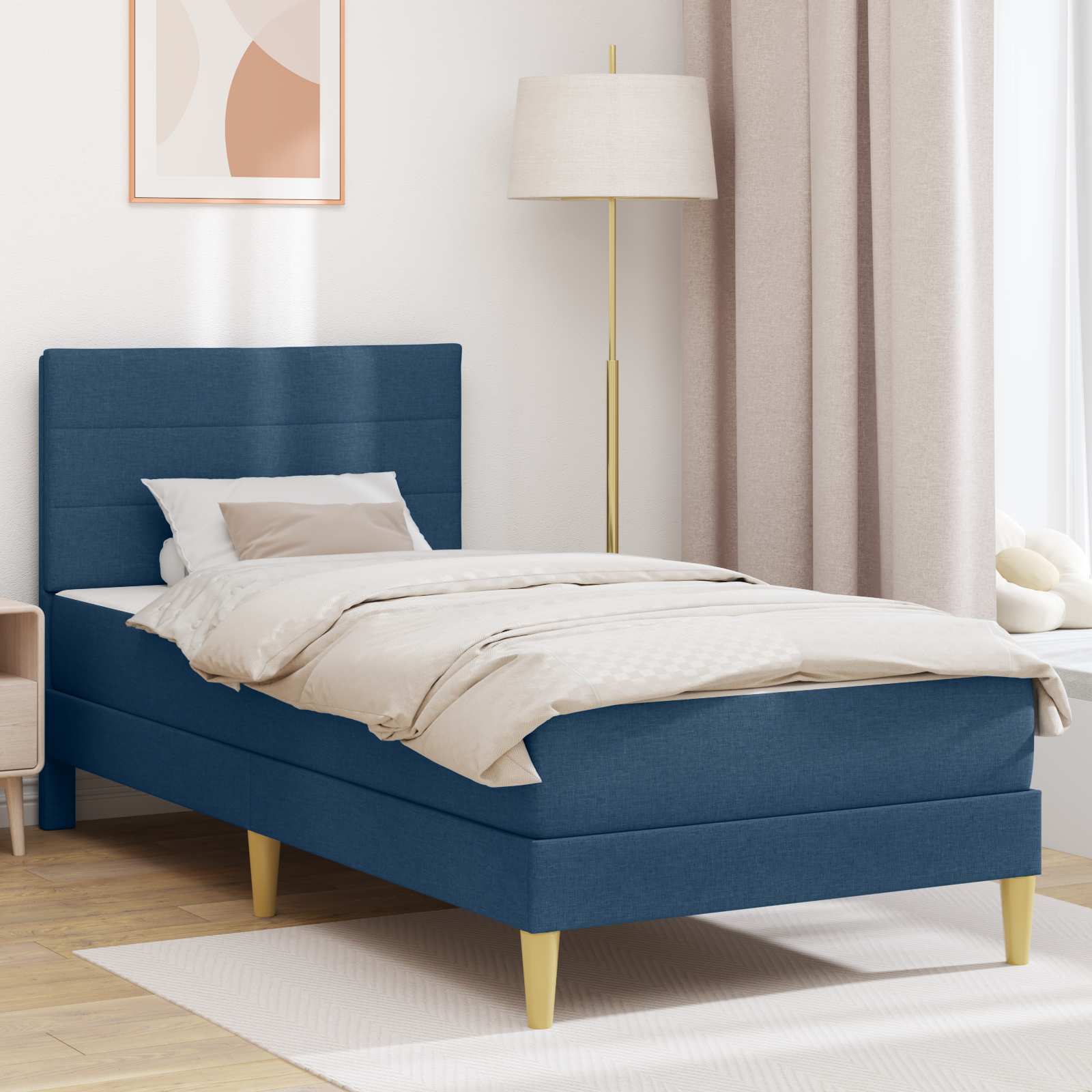 Estructura de cama 200 x 200 cm Taupé