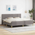 Estructura de cama 200 x 200 cm Taupé