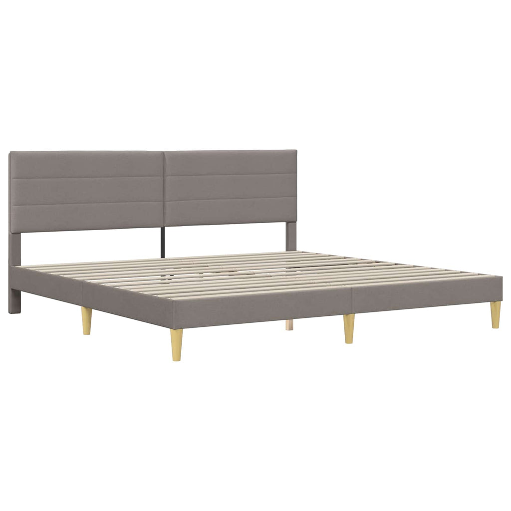 Estructura de cama 200 x 200 cm Taupé