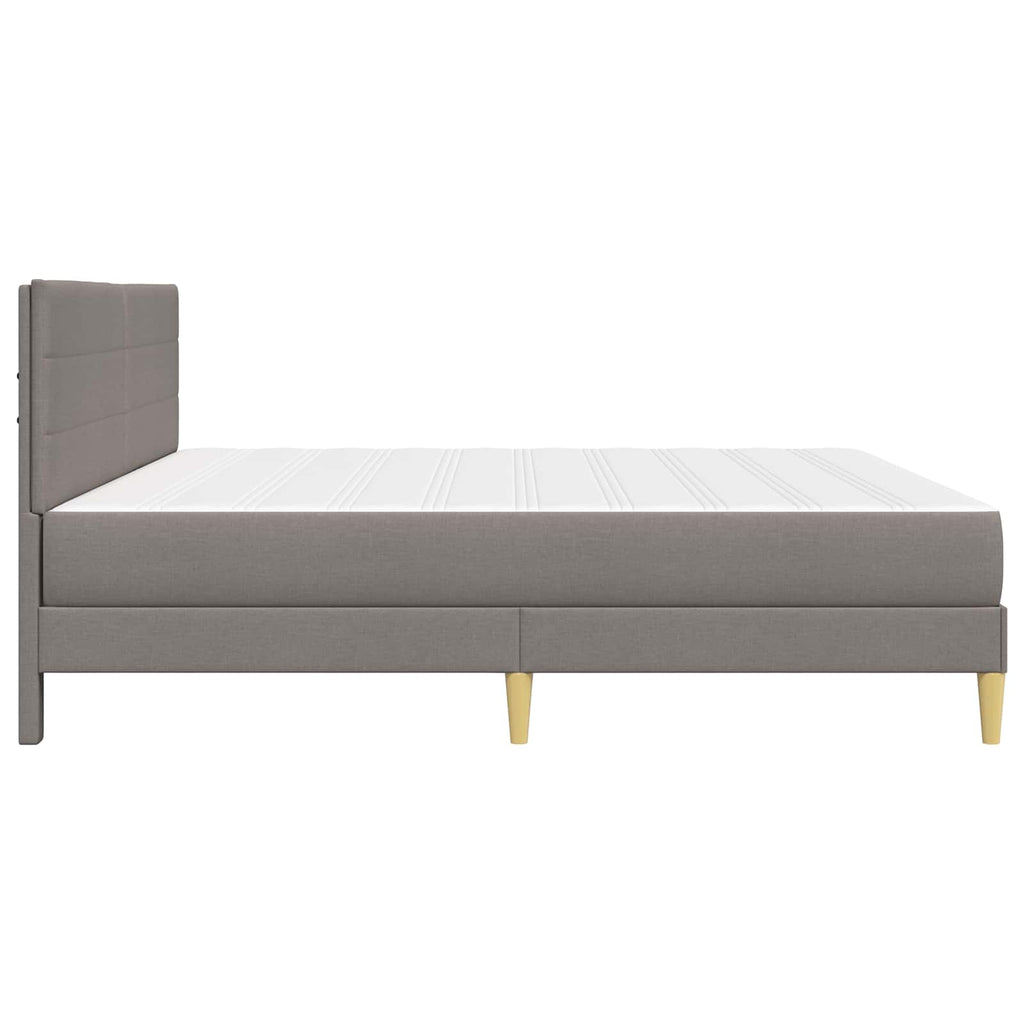 Estructura de cama 200 x 200 cm Taupé