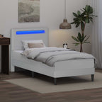 Estructura de cama Blanco 100 x 200 cm Cuero sintético