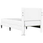 Estructura de cama Blanco 100 x 200 cm Cuero sintético