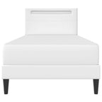 Estructura de cama Blanco 100 x 200 cm Cuero sintético