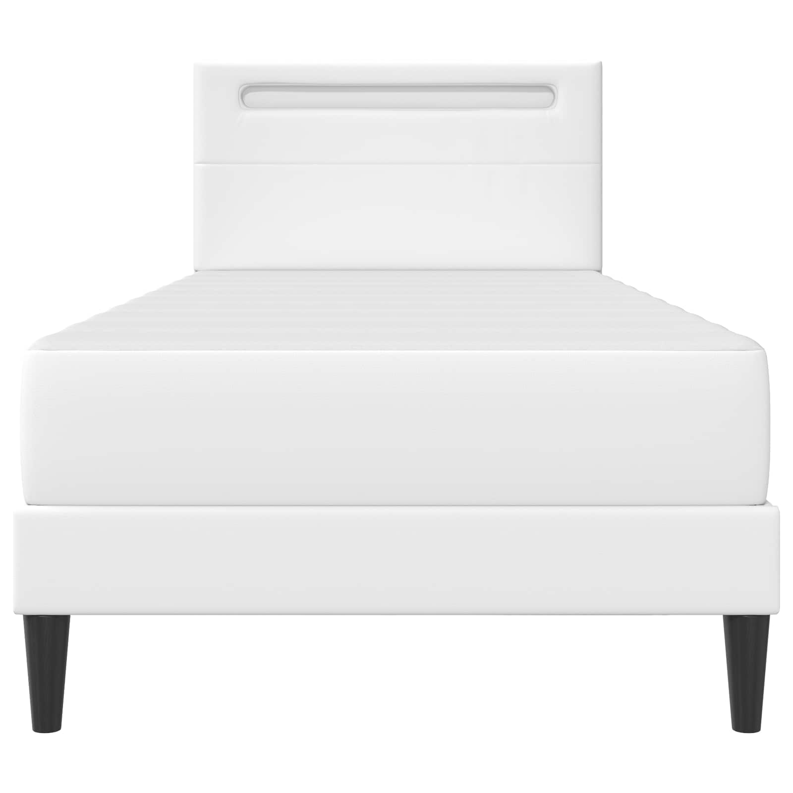 Estructura de cama Blanco 100 x 200 cm Cuero sintético