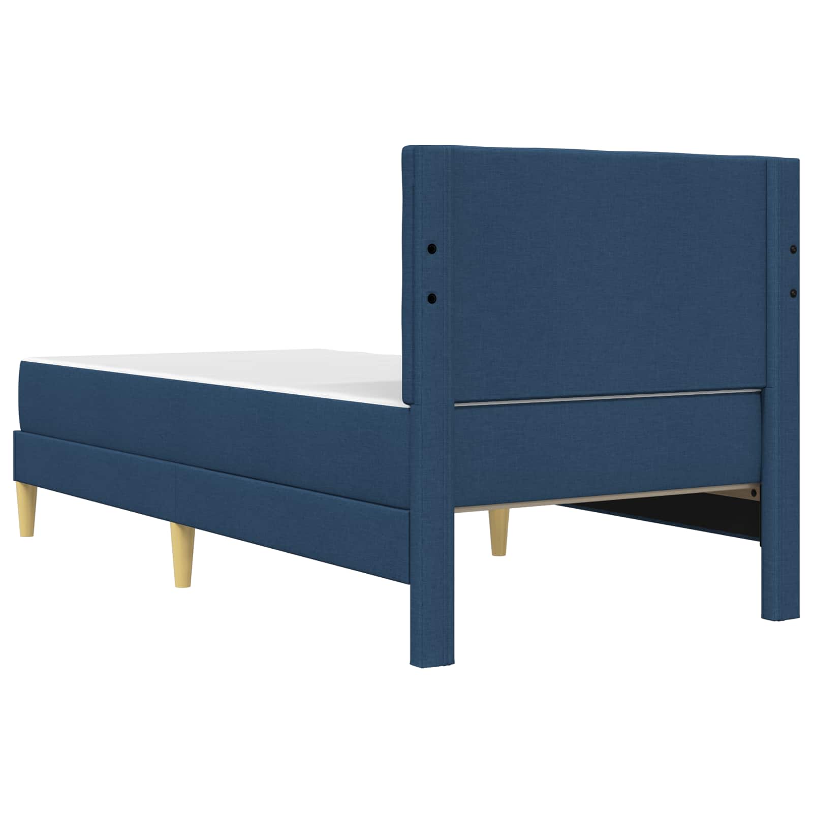 Estructura de cama con colchón Azul 100 x 200 cm tela