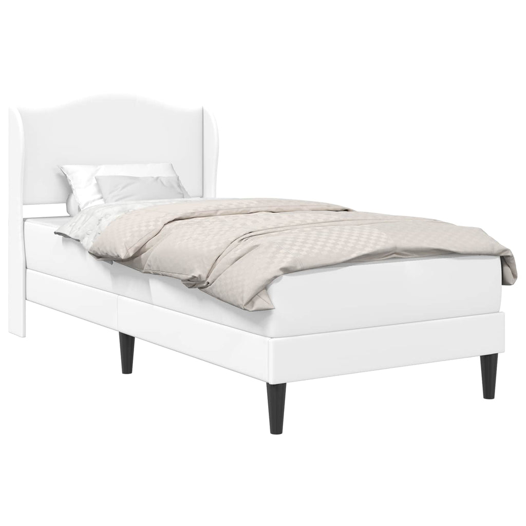 Estructura de cama Blanco 100 x 200 cm Cuero sintético